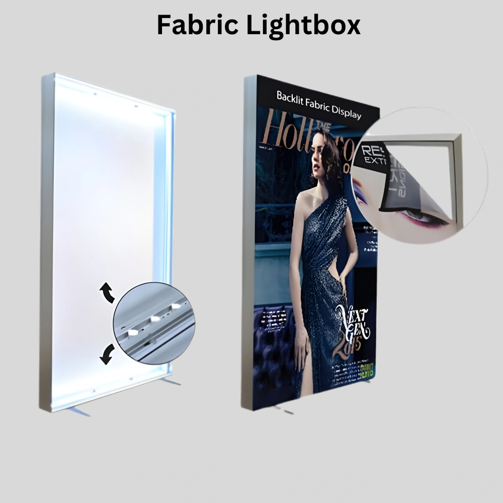 fabric lightbox printing in Dubai