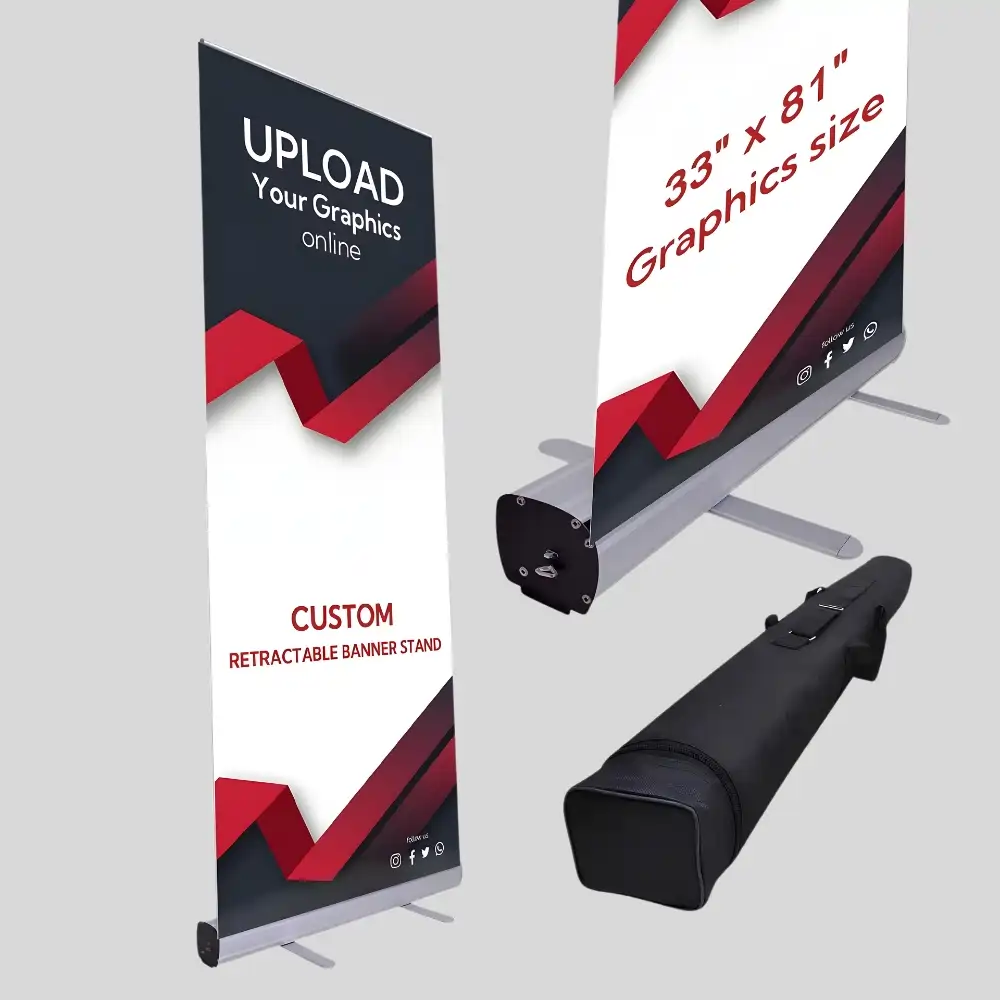 L Stand banner printing in Dubai