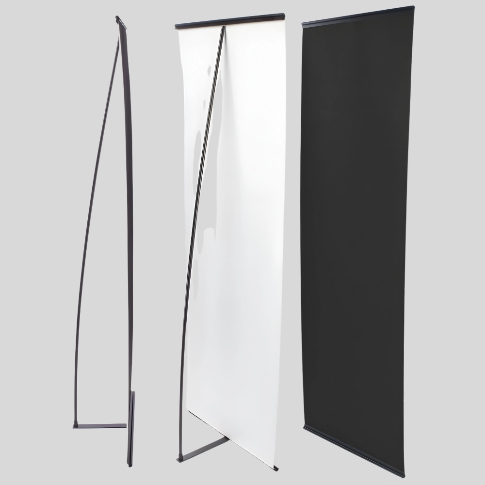 L Stand banner printing in Dubai