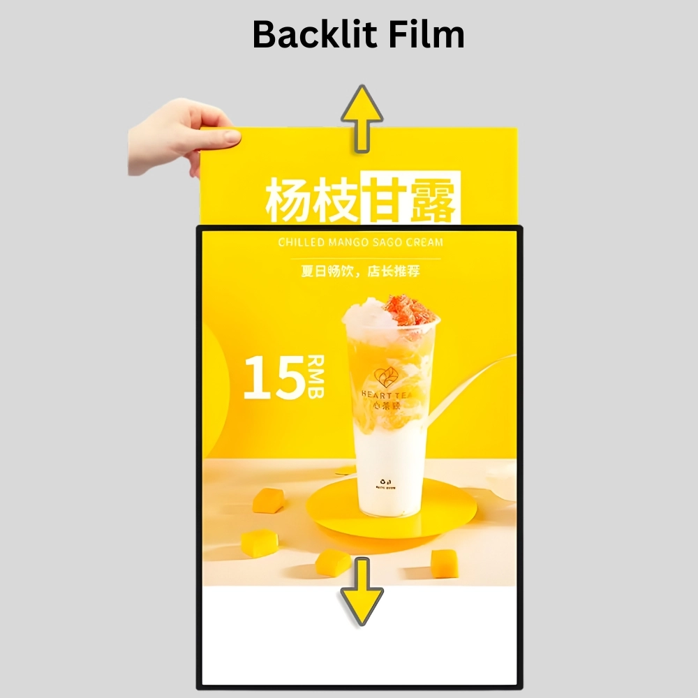 backlit film printing in Dubai