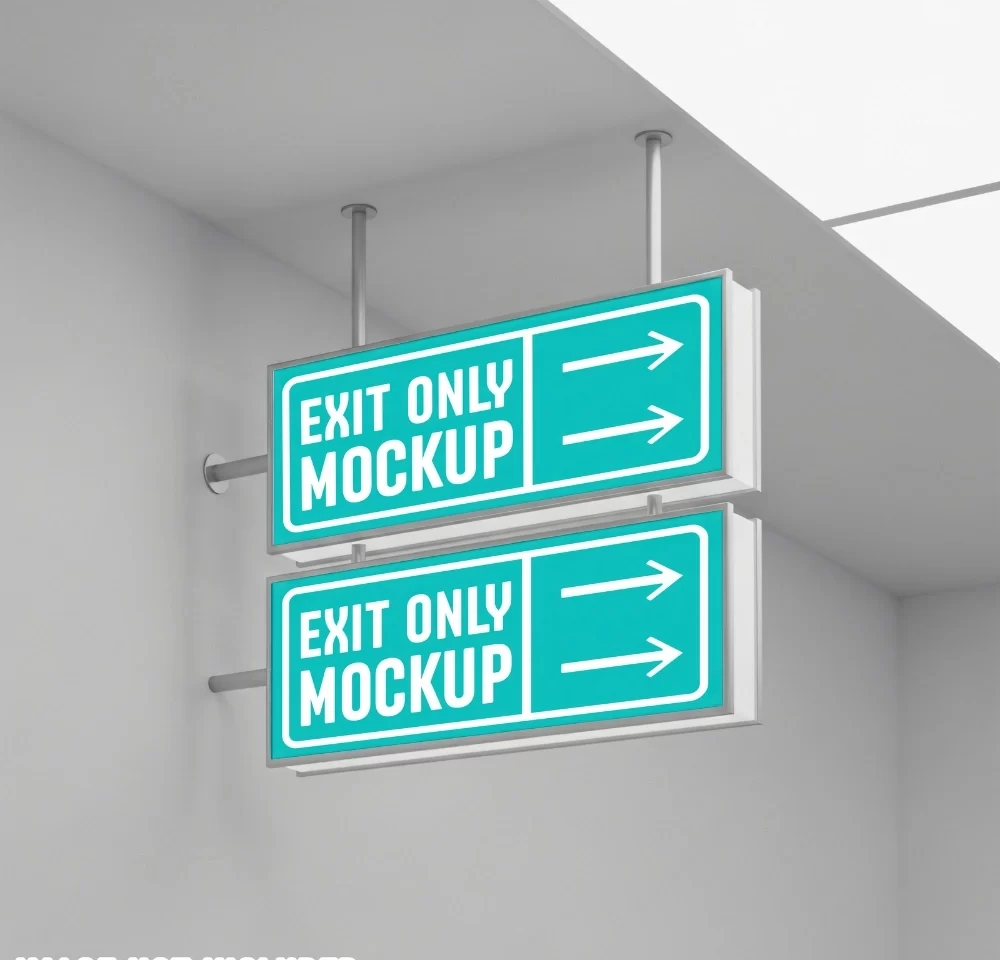 directions signage printing in Dubai