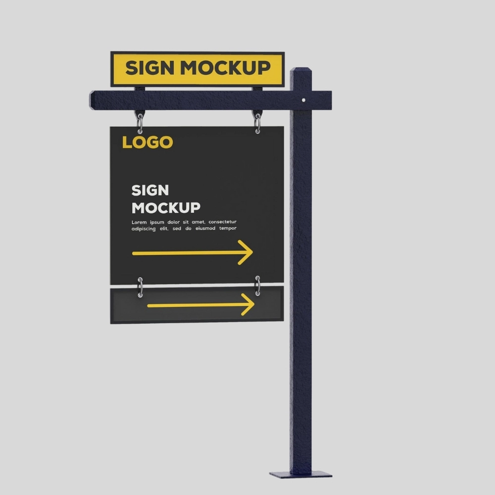 directions signage printing in Dubai