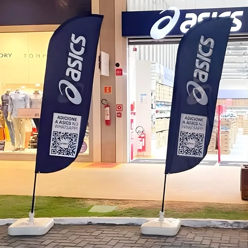 custom feather flag printing in Dubai