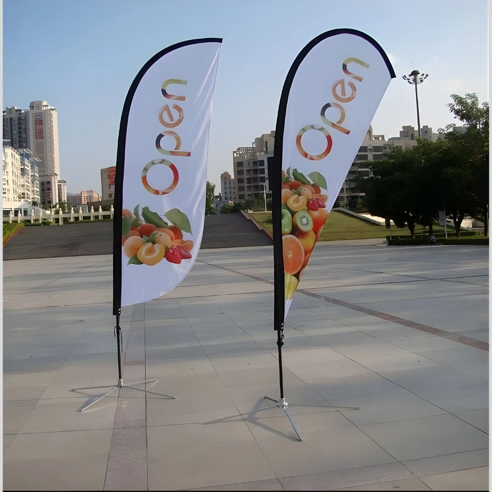 custom feather flag printing in Dubai