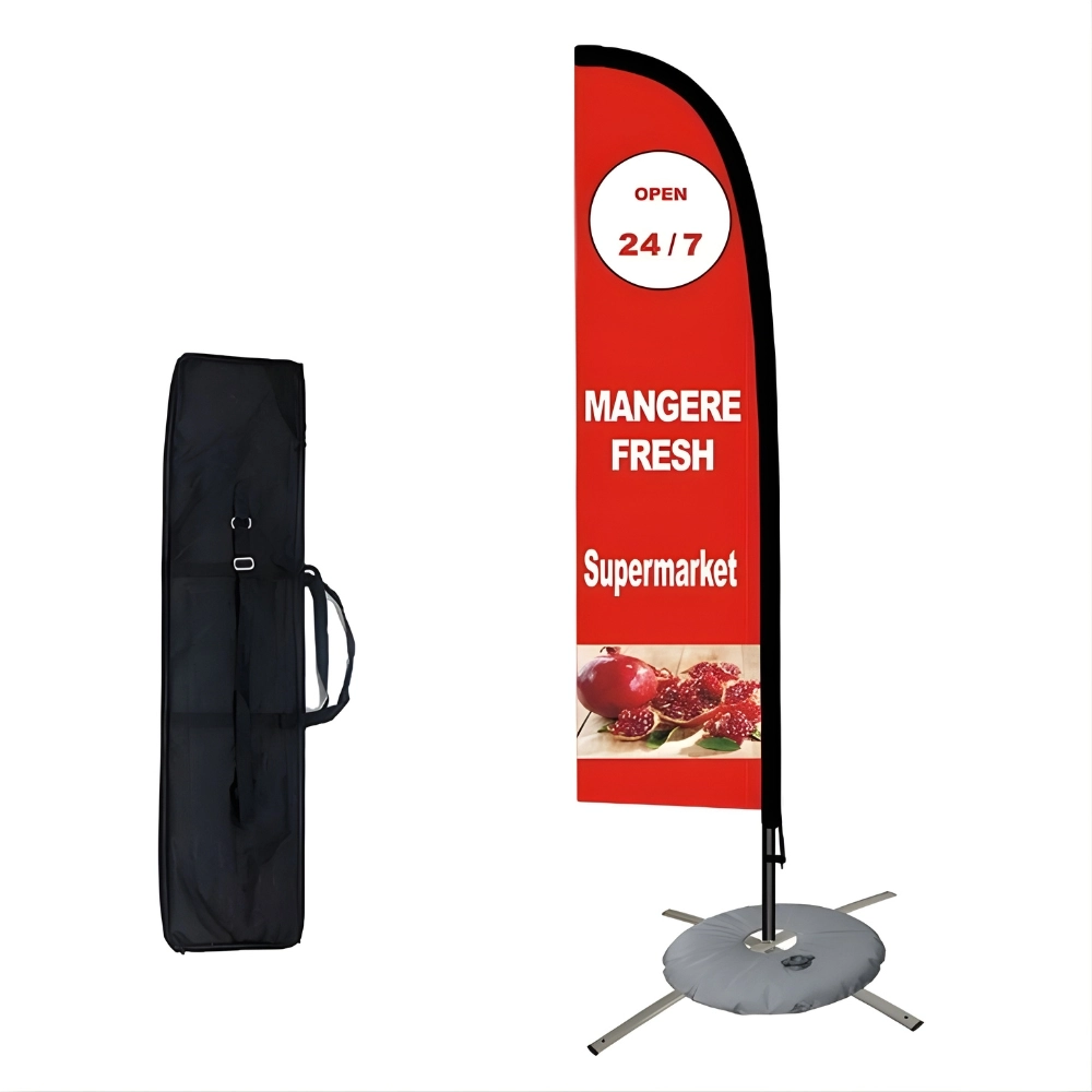 custom feather flag printing in Dubai