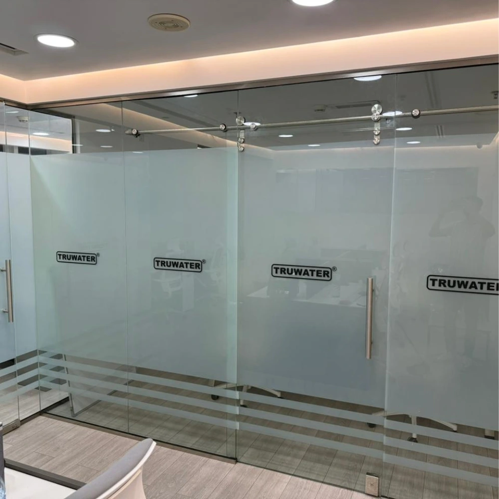 frosted glass sticker printing in Dubai