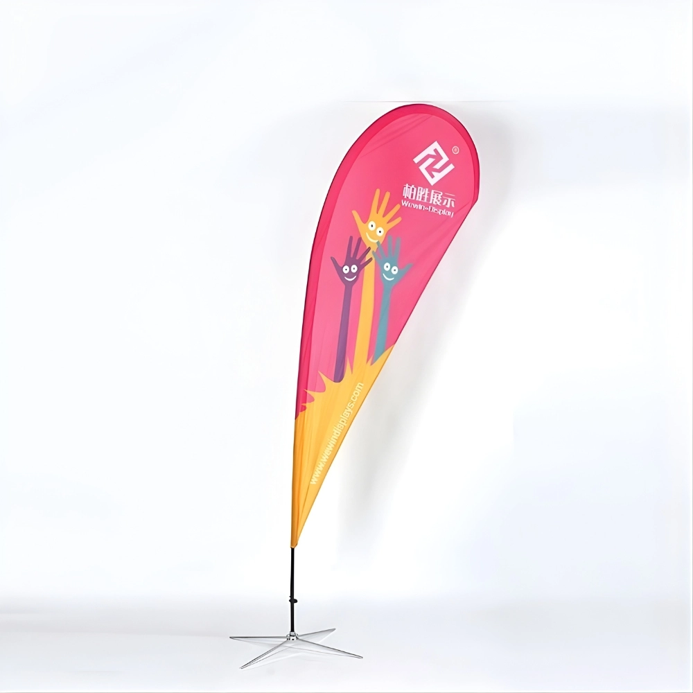 custom teardrop flag printing in Dubai