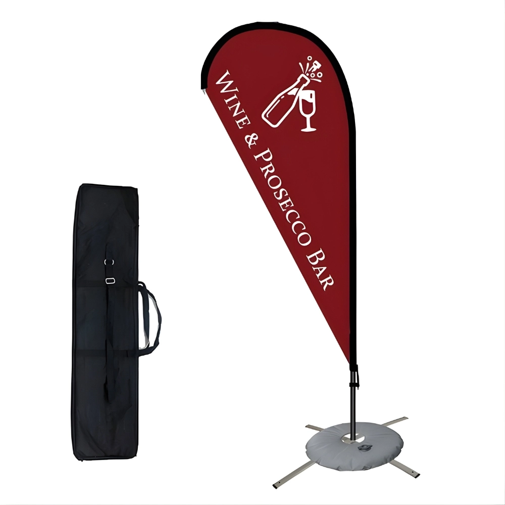 custom teardrop flag printing in Dubai