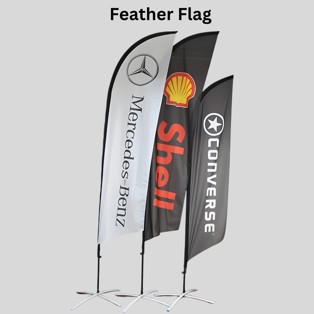 custom feather flag printing in Dubai