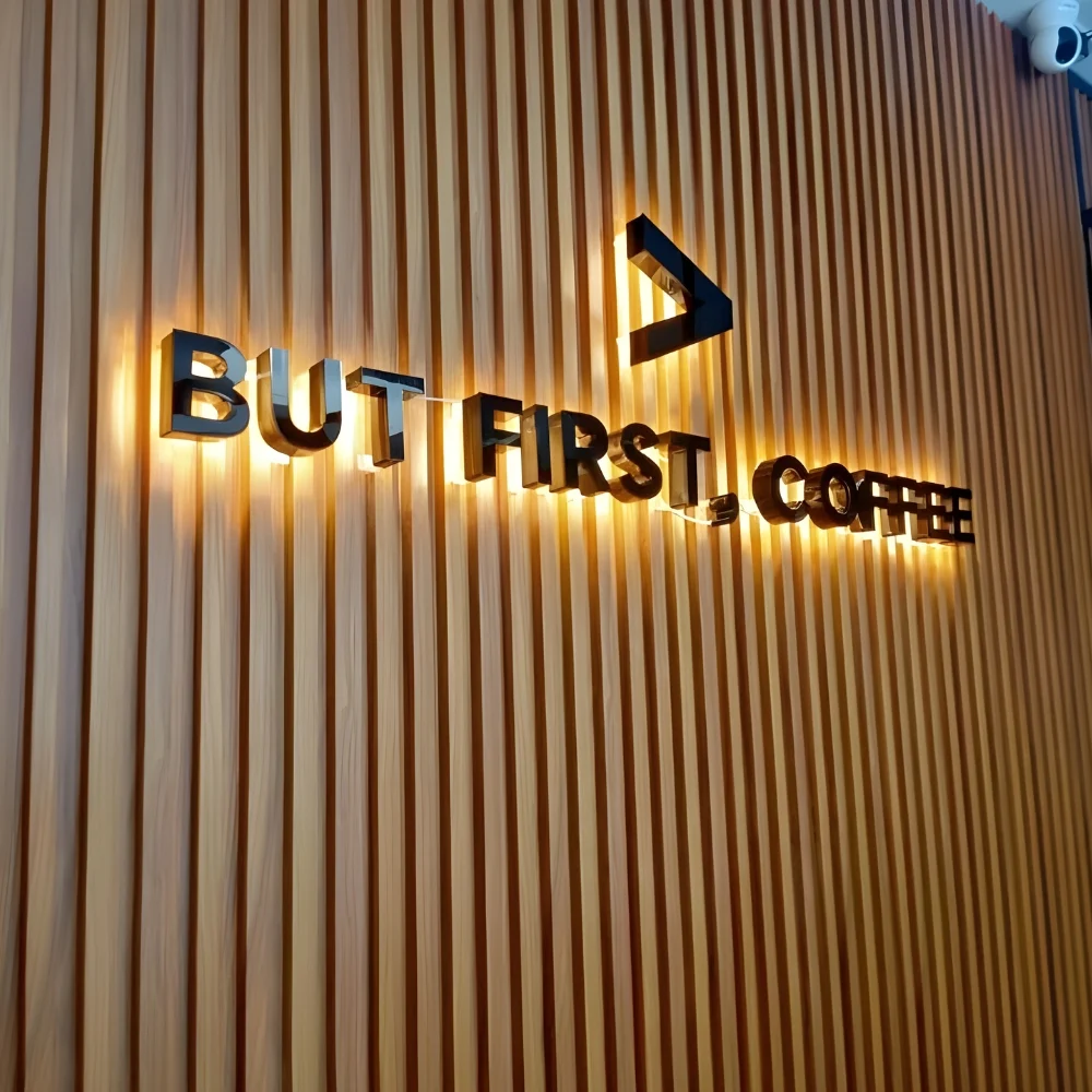 custom reception signage in Dubai