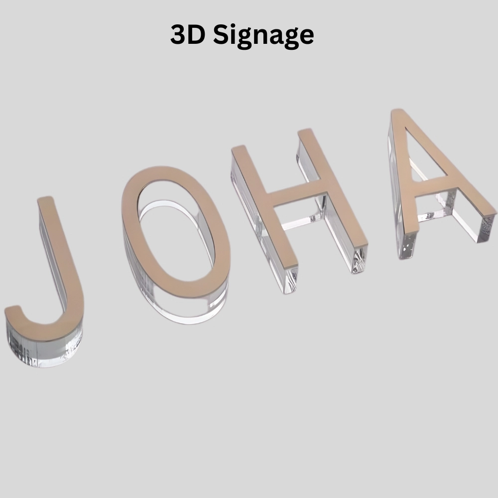 custom 3D signs in Dubai