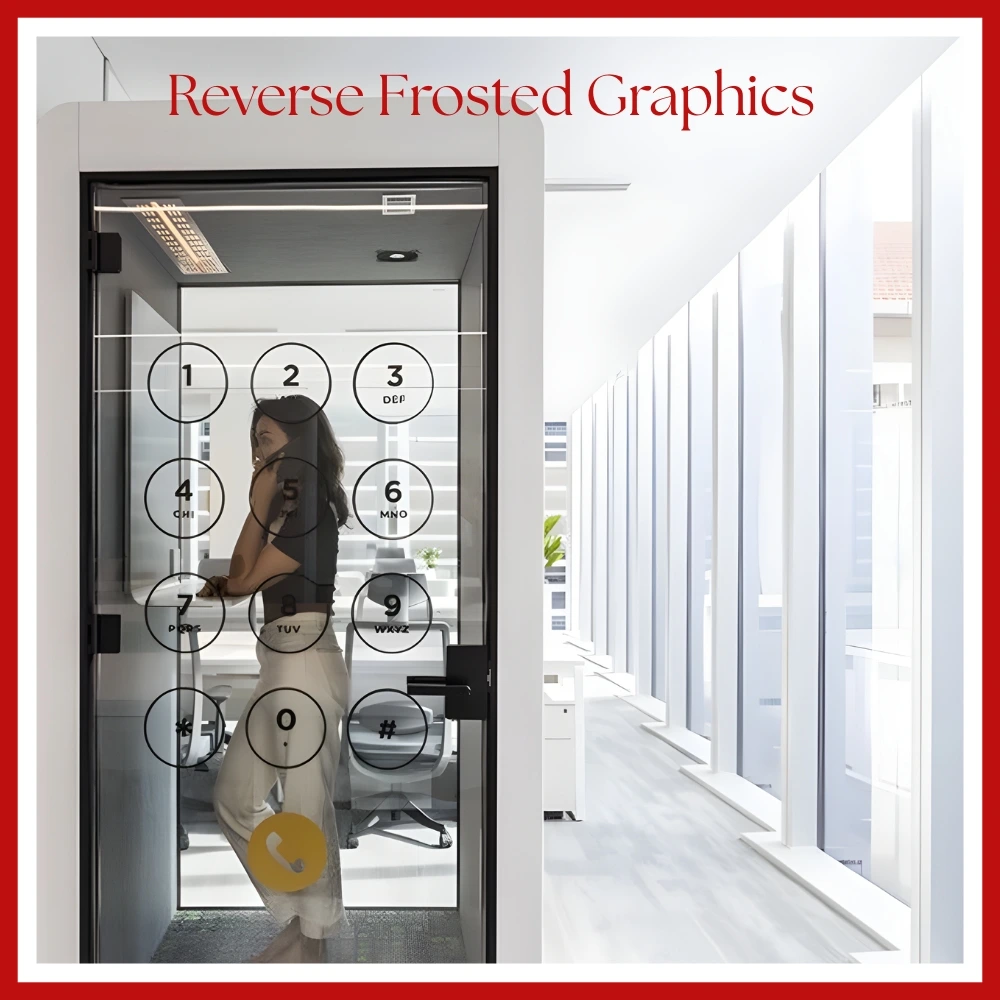 reverse frosted graphics in Dubai