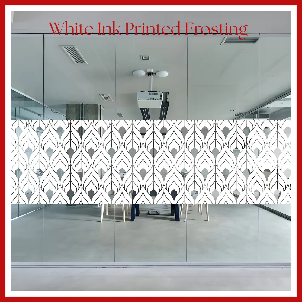 white ink printed frosting in Dubai