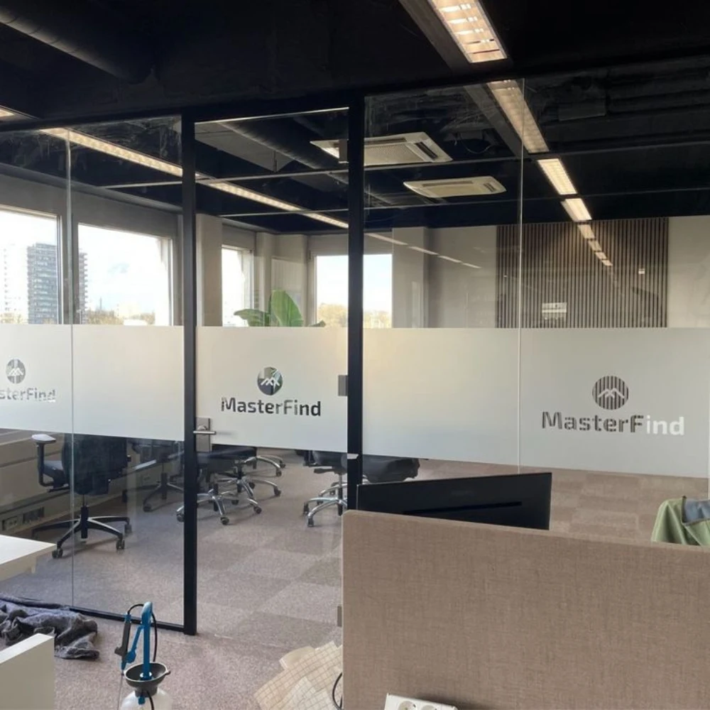 custom cut frosted logos in Dubai